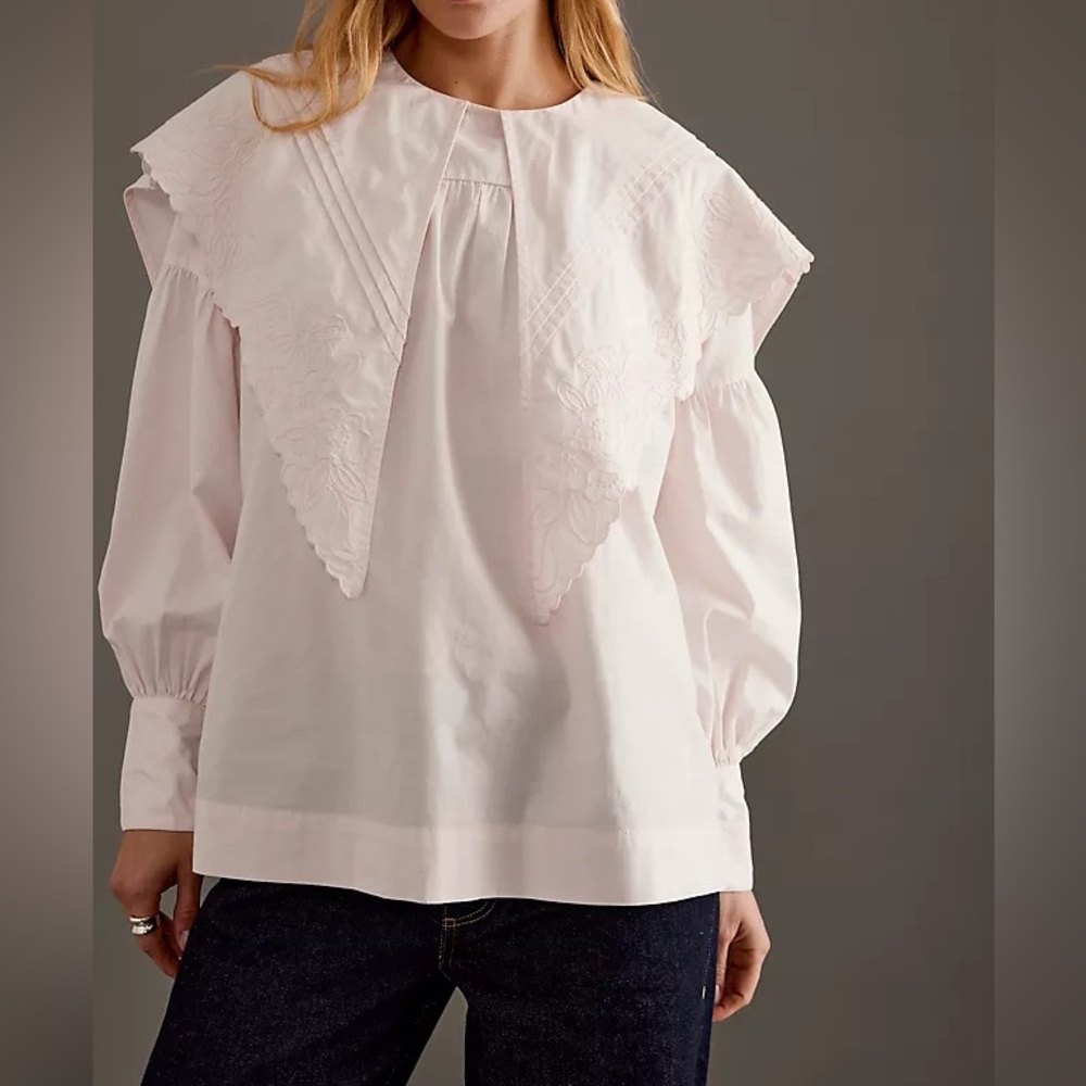Damson Madder Blouse with Giant Collar UK10, US 6